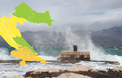 Meteorolozi su izdali posebno upozorenje za Dalmaciju: Sutra nas čeka jak vjetar uz nevrijeme