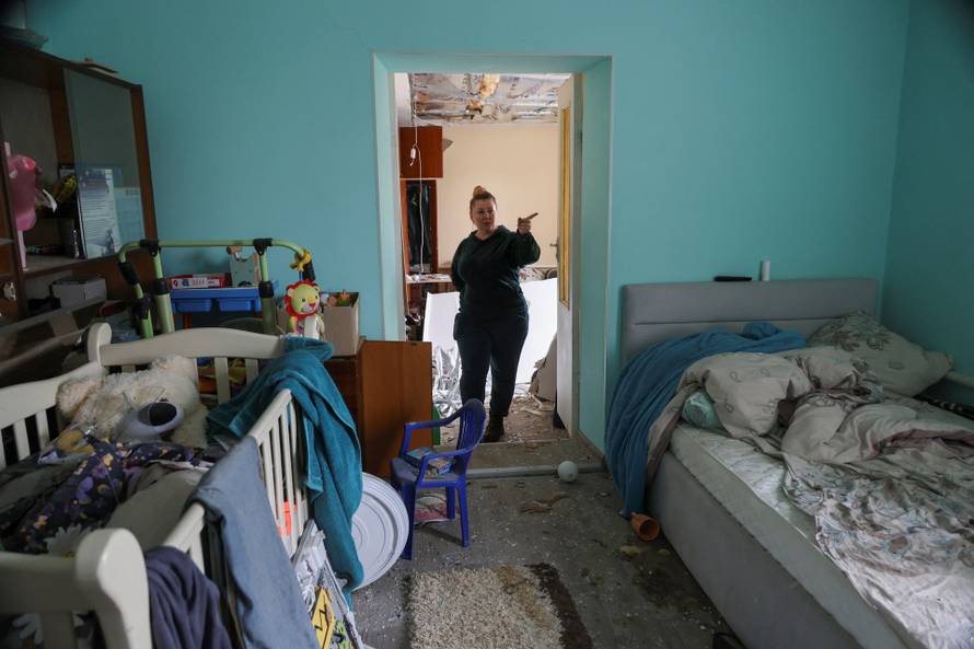 Aftermath of a Russian drone strike in Odesa