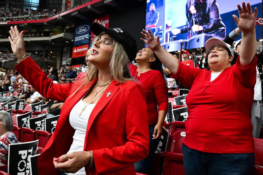 Memorial service for slain conservative commentator Charlie Kirk, in Glendale