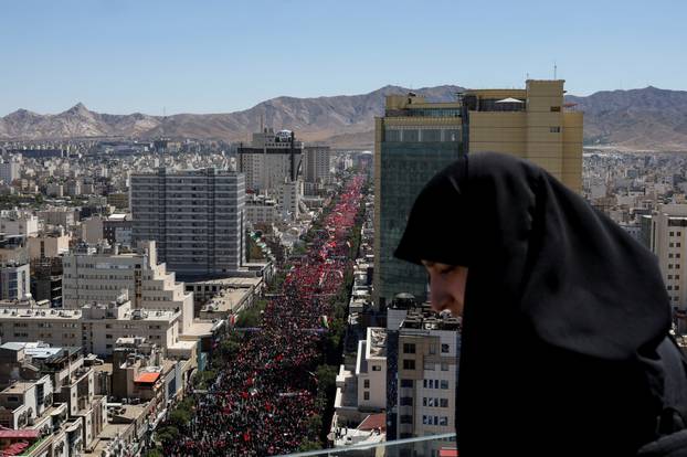 Burial of Iran's late Supreme Leader Ayatollah Ali Khamenei in Mashhad