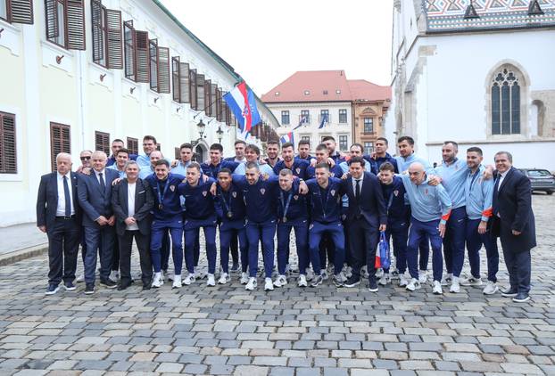 Zagreb: Predsjednik Vlade Andrej Plenkovi&cacute; primio je Hrvatsku futsalsku reprezentaciju