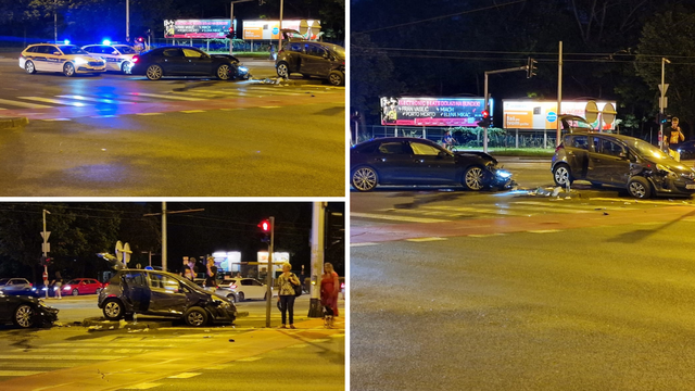 FOTO  Jedan ozlijeđeni u sudaru automobila na Horvaćanskoj