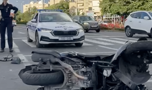 Sudar auta i motocikla u Zadru: Motociklist je završio u bolnici!