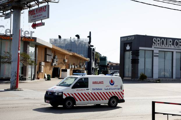 Aftermath of an strike in Tyre