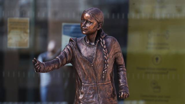Greta Thunberg statue installed in Winchester