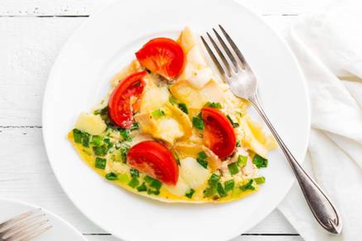 Fini omlet s blitvom i rajčicom