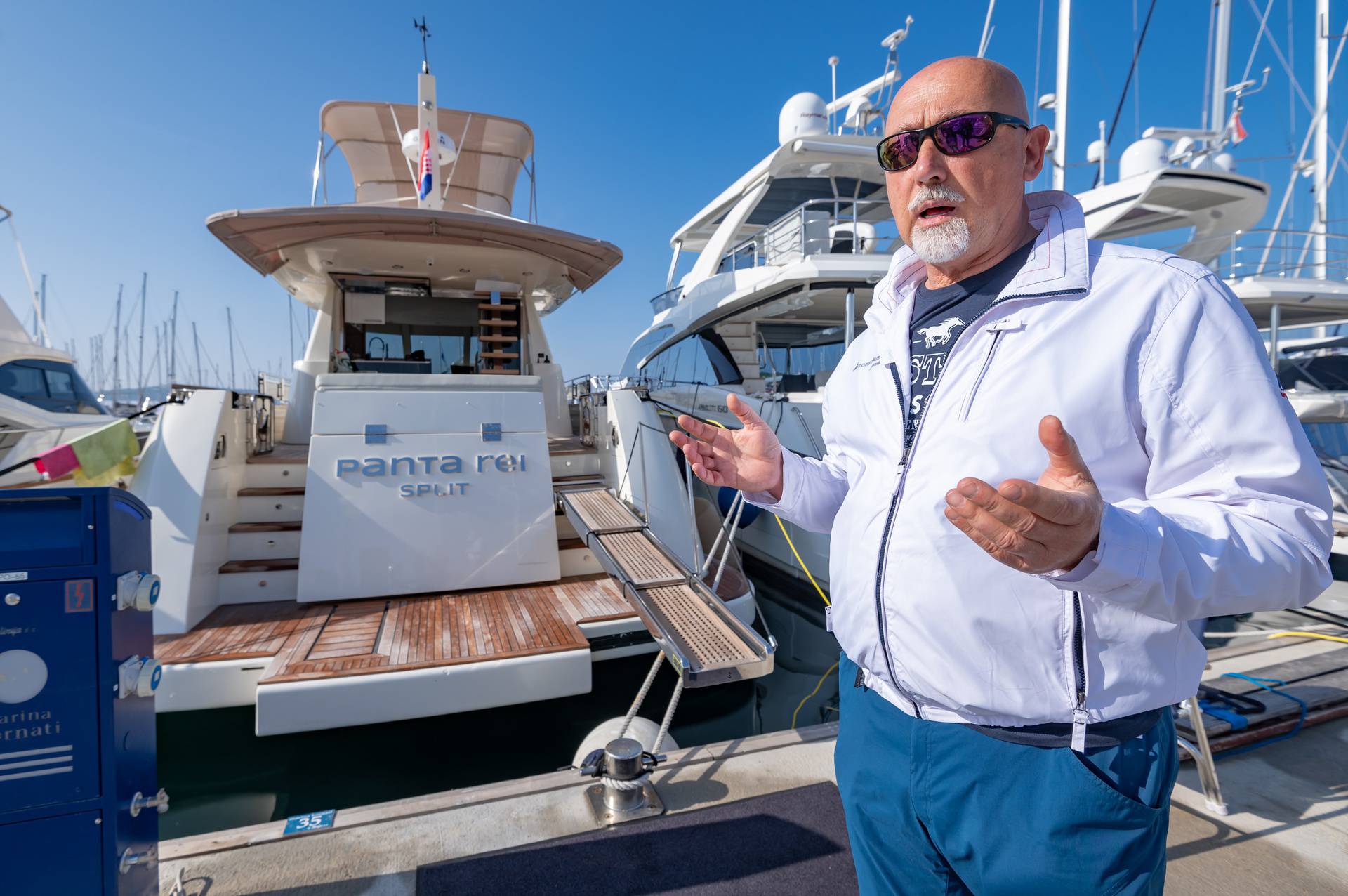 Najveća jahta hrvatske proizvodnje, Panta Rei, izložena na Biograd Boat Showu