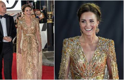 Kate zasjala u zlatnoj haljini od 24.000 kuna: Ne skidam pogled