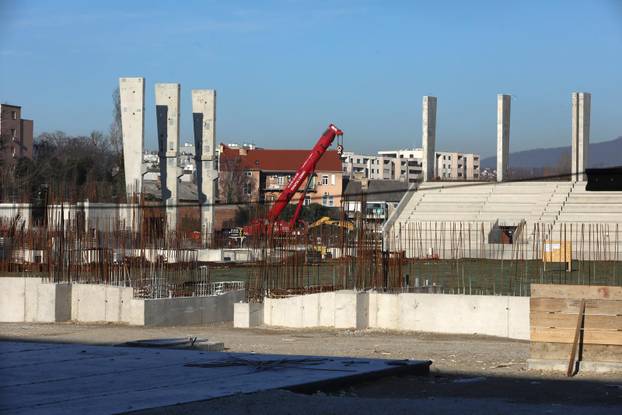 Zagreb: Napreduju radovi na izgradnji stadiona u Kranjčevićevoj