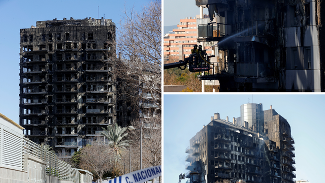 Od zgrade u Valenciji nakon buktinje nije ostalo ništa: Nestale još traže vatrogasci