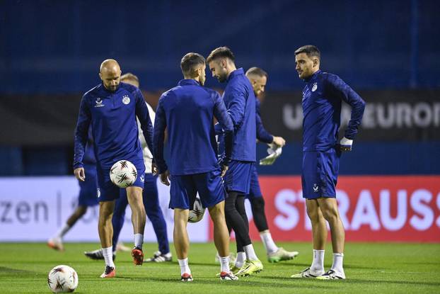 Zagreb: Trening GNK Dinamo uoči utakmice protiv Fenerbahce F.K.