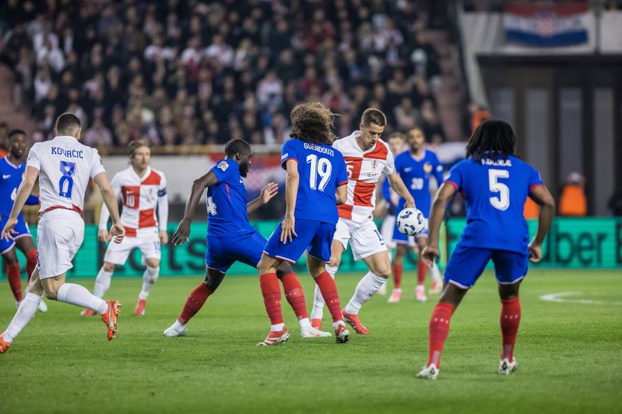 Prva utakmica četvrtfinala UEFA Lige nacija između Hrvatske i Francuske