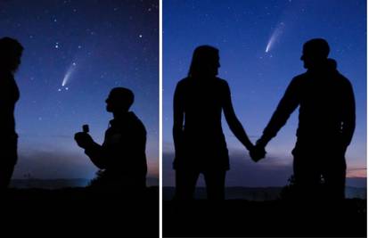 Dečko zaprosio djevojku pod rijetkim kometom koji se vidi samo svakih 6800 godina