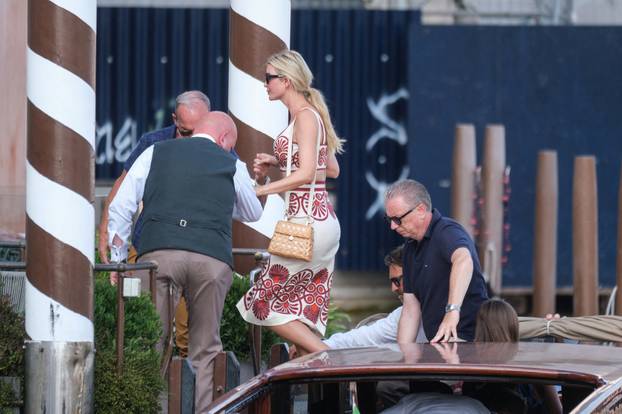 Arrivals ahead of the expected wedding of Amazon founder Jeff Bezos and Lauren Sanchez, in Venice