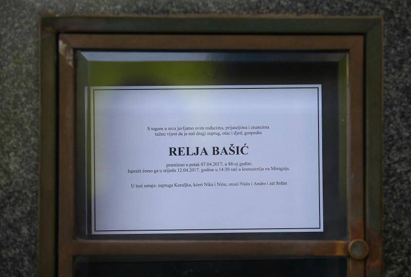 Ćiro plakao na sprovodu Relje Bašića: 'Svi smo ga voljeli...'