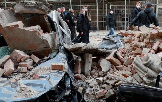 Državni vrh obišao centar Zagreba u kojem su najveća oštećenja nakon potresa