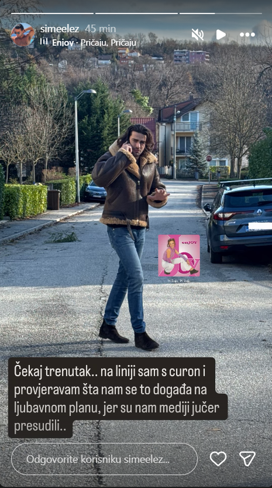 Šime Elez komentirao vezu s Majom Šuput: 'Na liniji sam s curom, što nam se događa...'