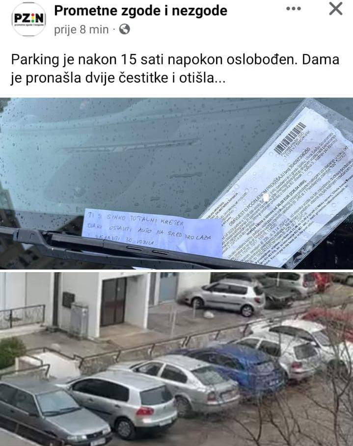 Nevjerojatne scene iz Splita: Majstor samo jednim potezom zablokirao 31 auto na parkingu