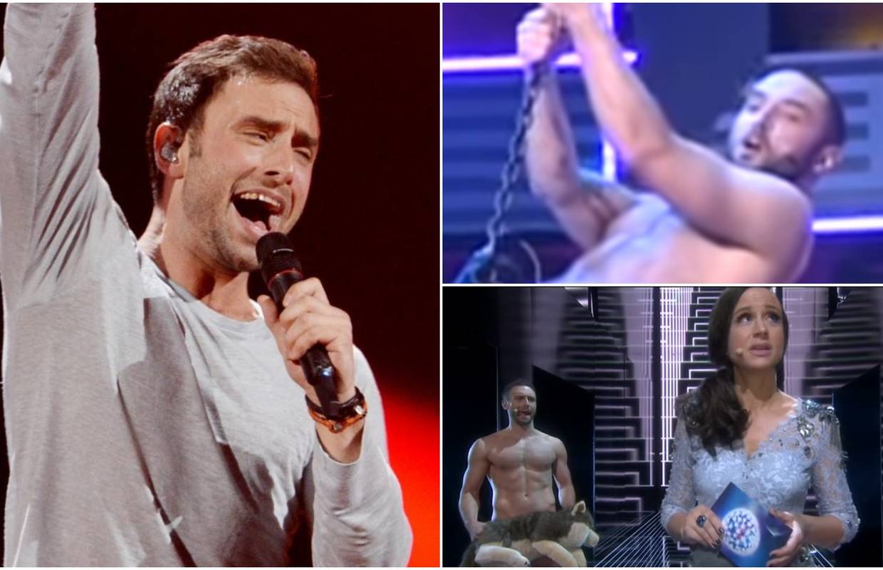 Eurovizijski pobjednik u emisiji gol pjevao i jahao veliku kuglu