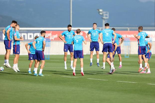 Rijeka: Trening hrvatske nogometne reprezentacije