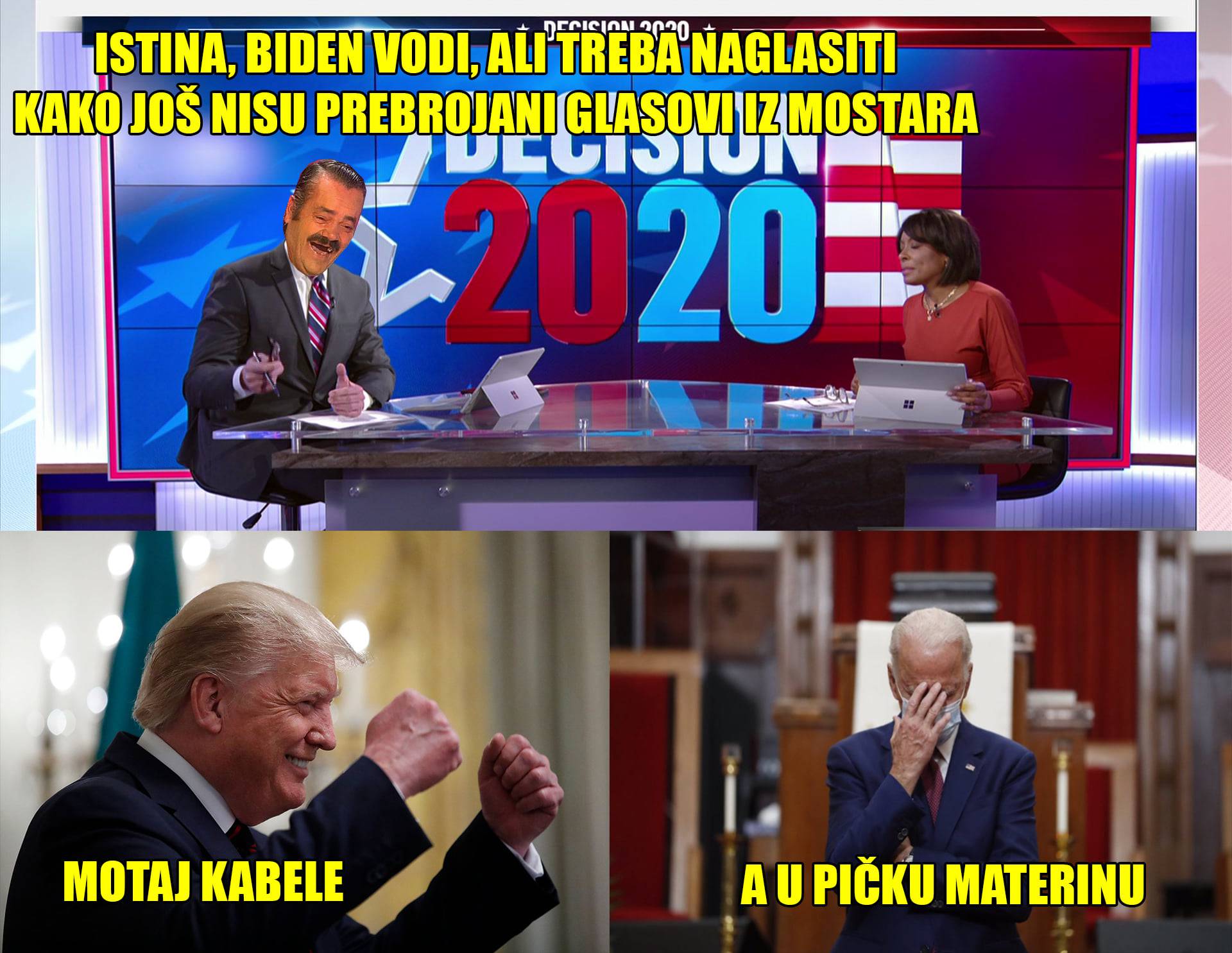 Donald se prijeti odlaskom iz SAD-a ako ne pobijedi,  a Joe će mu mrtav hladan: Bi den!