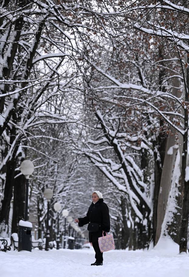 Zagreb: Snijeg zabijelio grad