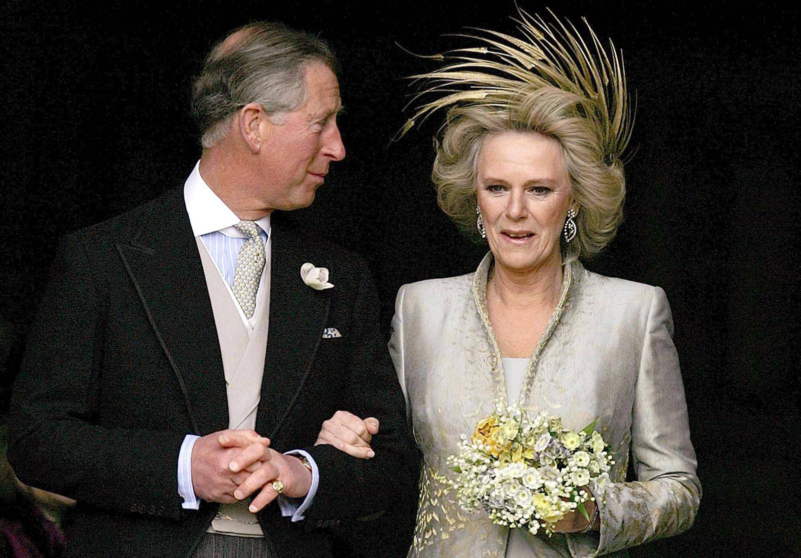London: 09.04.2005., vjen?anje princa Charlesa i Camille