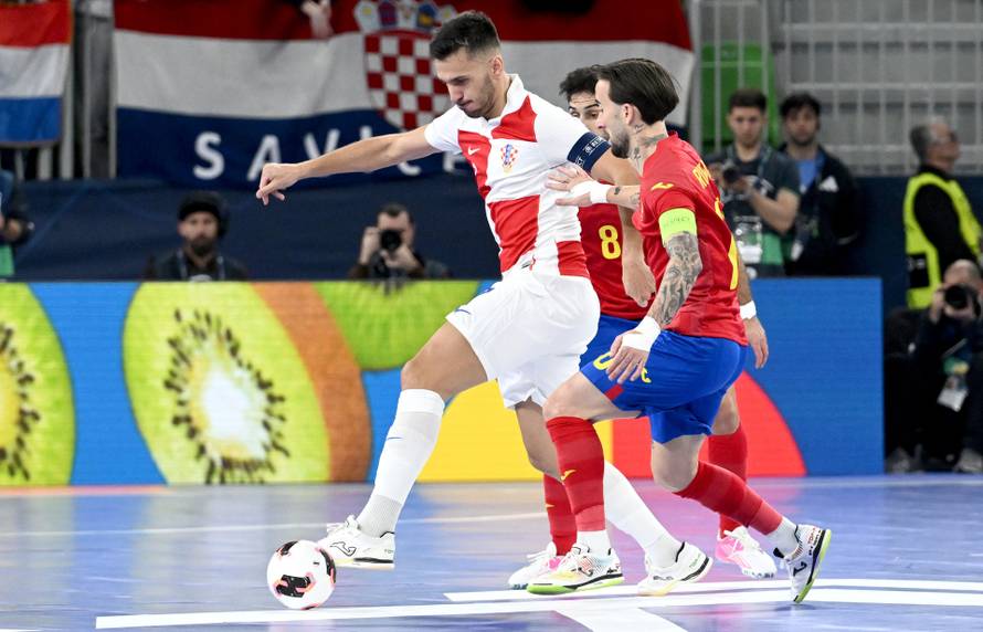 Susret Hrvatske i Španjolske u polufinalu Europskog prvenstva u futsalu