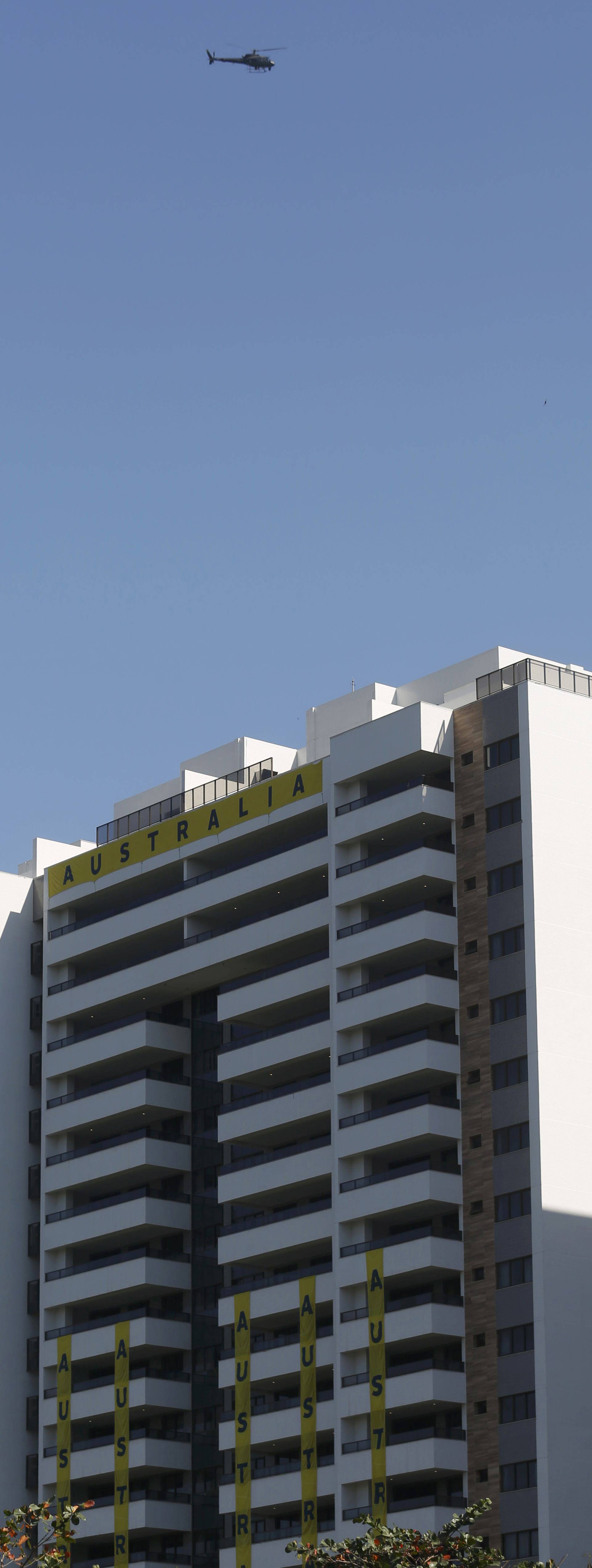 A view of one of the blocks of apartments where Australian athletes are supposed to stay in Rio de Janeiro