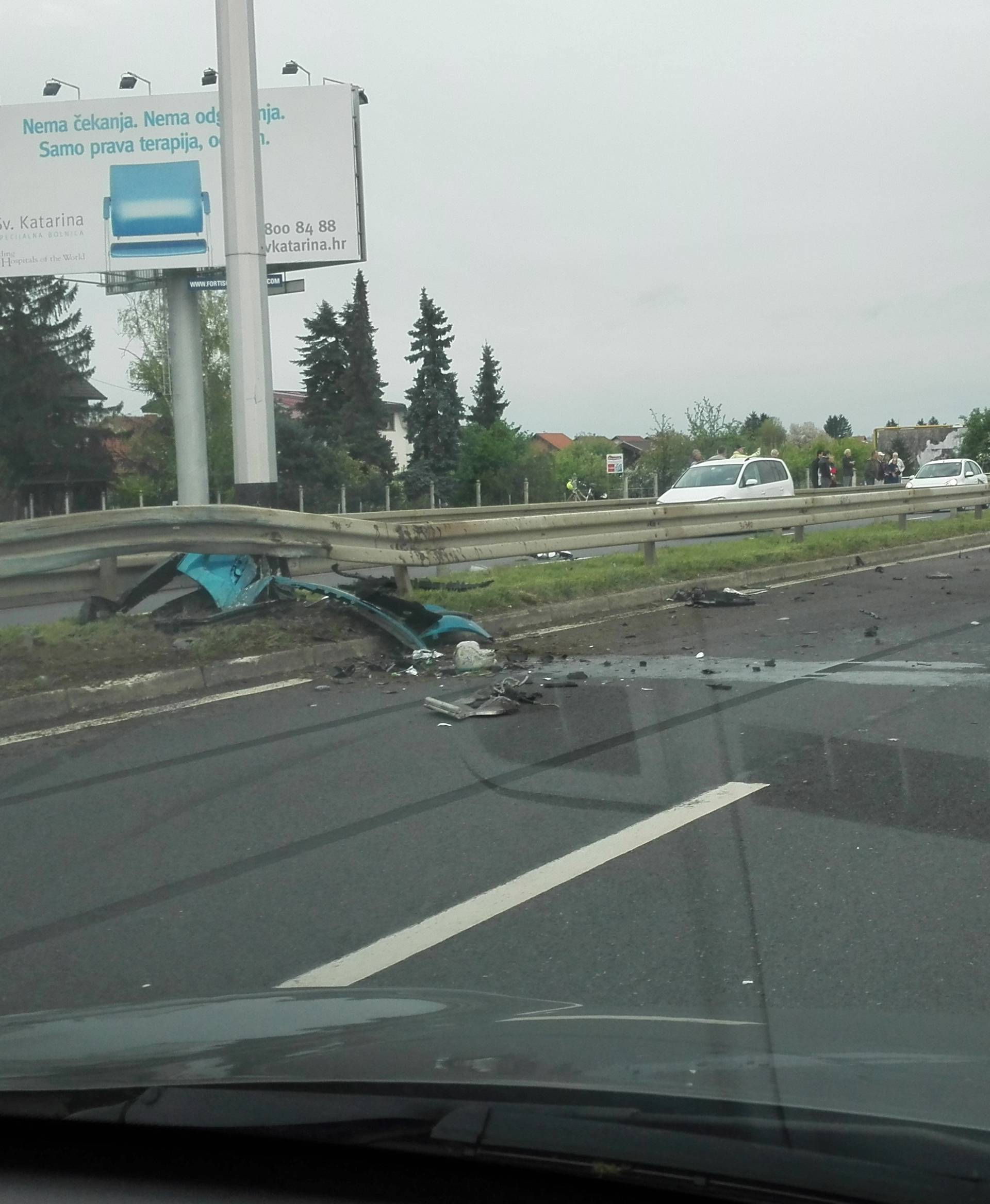 Kod Velike Mlake sudar dvaju automobila, dvoje ozlijeđenih