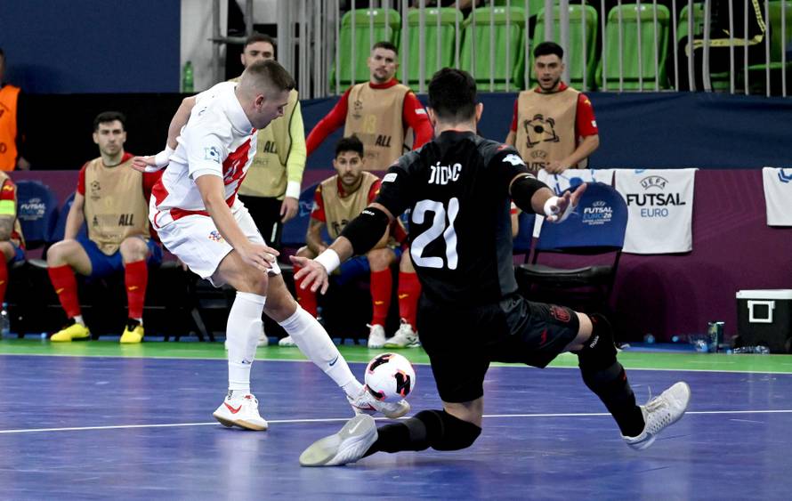 Susret Hrvatske i Španjolske u polufinalu Europskog prvenstva u futsalu