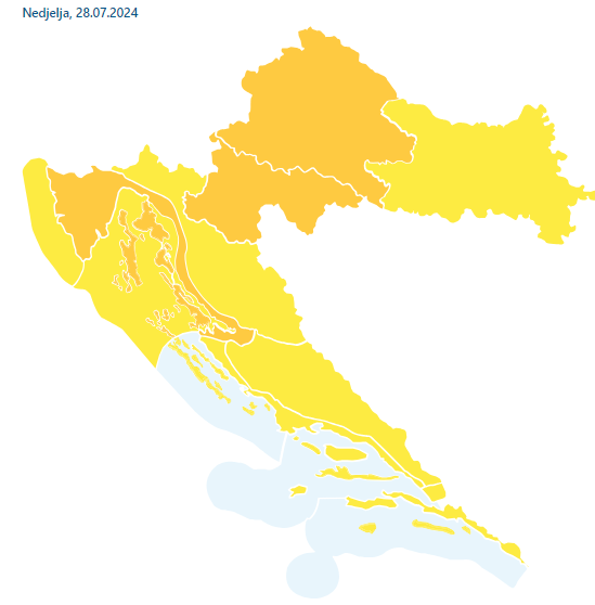 Nevrijeme zahvatilo Hrvatsku: Padala jaka kiša, grmljavina...