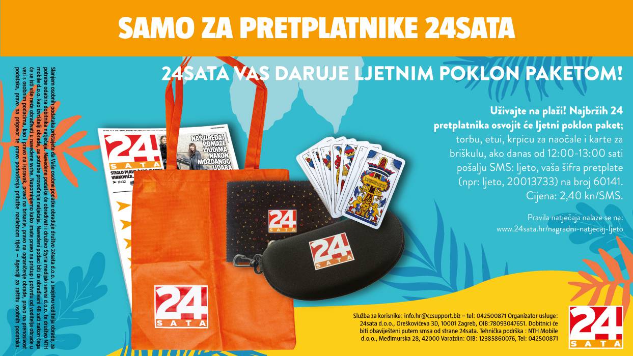 Donosimo Pravila Nagradnog Natječaja 24sata Daruje Ljetni Paket 24sata