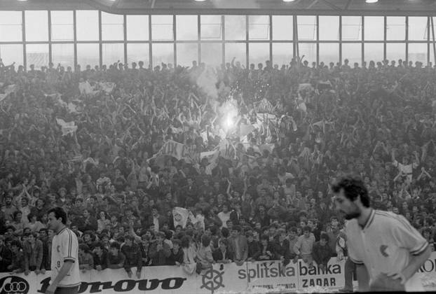 Druga utakmica finala play-offa Prvenstva Jugoslavije 1986. godine, KK Cibona - KK Zadar