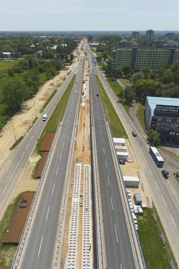 Zagreb: Radovi u Sarajevskoj snimljeni iz zraka