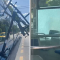 VIDEO Pao pantograf s tramvaja na Maksimirskoj i razbio staklo: 'Čuo sam da je nešto udarilo!'