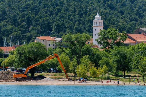 Skradin: Radovi na proširenju obale