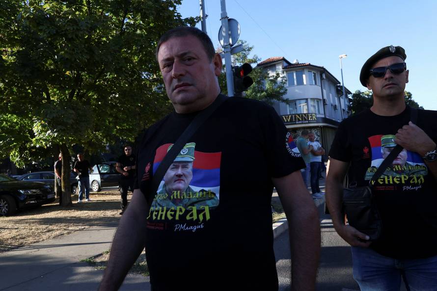 The body of former Bosnian Serb wartime general Ratko Mladic lies in state at the Church of St. Luke, in Belgrade