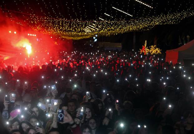 Split: Doček Nove godine na Rivi