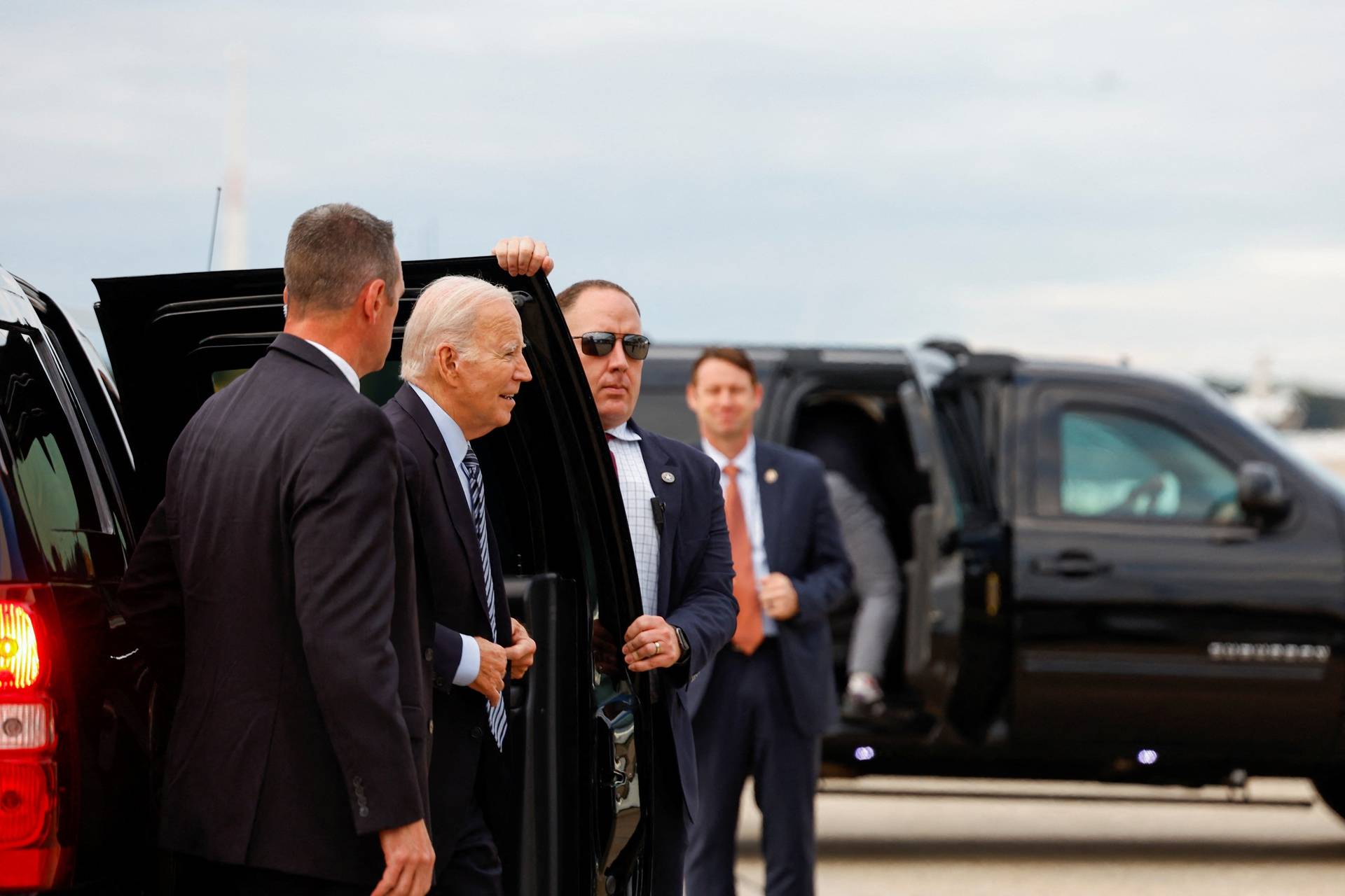 U.S. President Biden departs Joint Base Andrews for a high-stakes visit to Israel