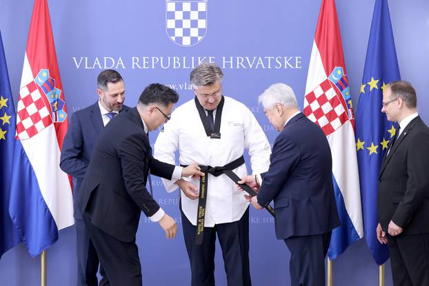 Zagreb: Plenkovic primio izaslanstvo Svjetske taekwondo federacije