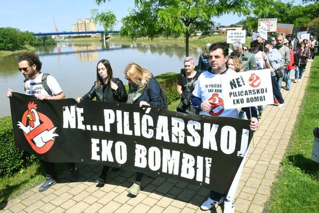 Sisak: Prosvjed protiv izgradnje klaonice peradi i bioplinskog postrojenja
