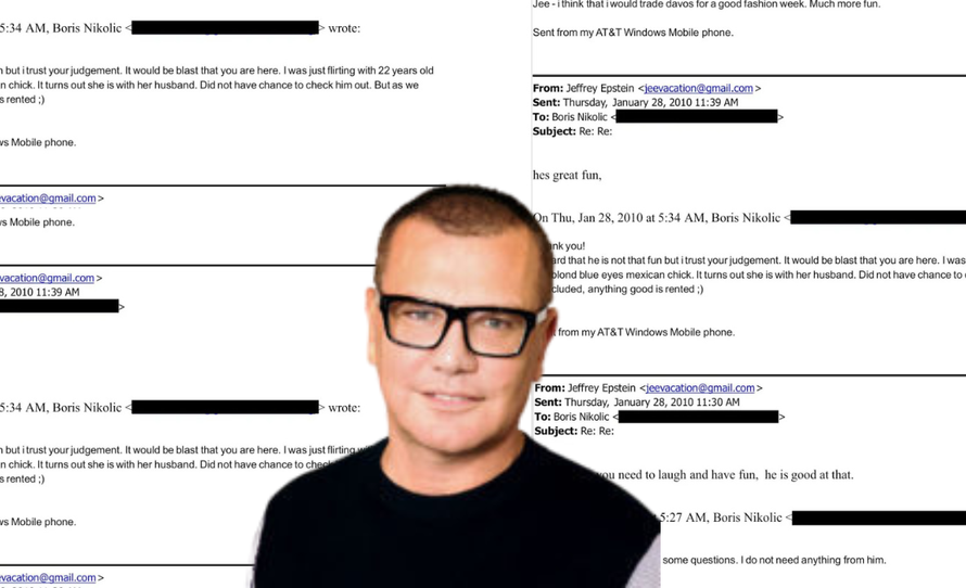 FOTO Epstein se dopisivao i s doktorom iz Hrvatske. Tko je Boris Nikolić? Cure informacije