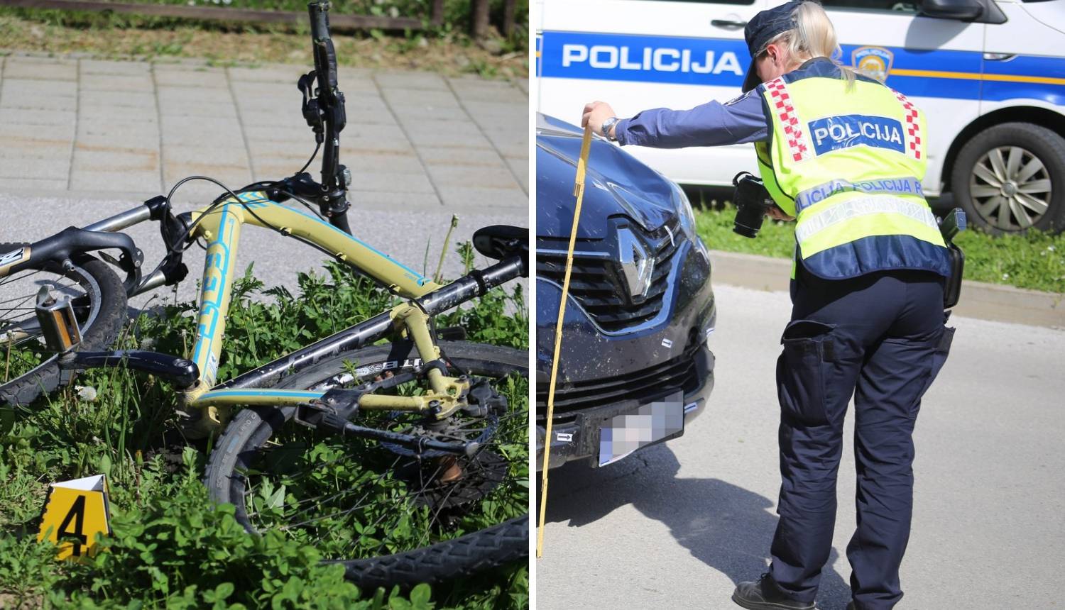 Na ulici tragovi krvi: Naletio na biciklisticu, završila je u bolnici