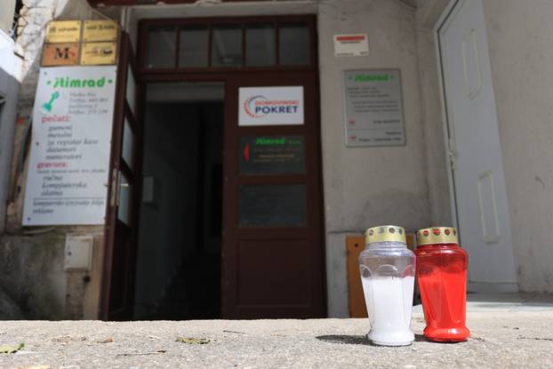 Zagreb: Lampaši postavljeni ispred središnjice stranke Domovinski pokret