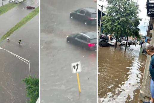 VIDEO Njujorčani s luftićem na posao: Grad pliva zbog 'Else'