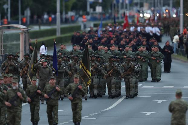 Zagreb: Generalna proba svečanog vojnog mimohoda