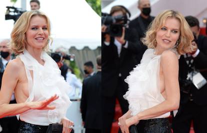 Manekenka se proslavila svojim grudnjacima, ali u Cannesu ga je ipak 'zaboravila' odjenuti