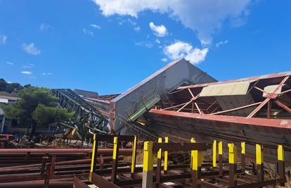 FOTO Oluja teško oštetila Brodosplit! Pala i dizalica