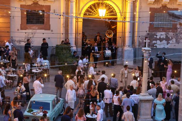 Dua Lipa celebrates wedding festivities with her husband Callum Turner in Palermo